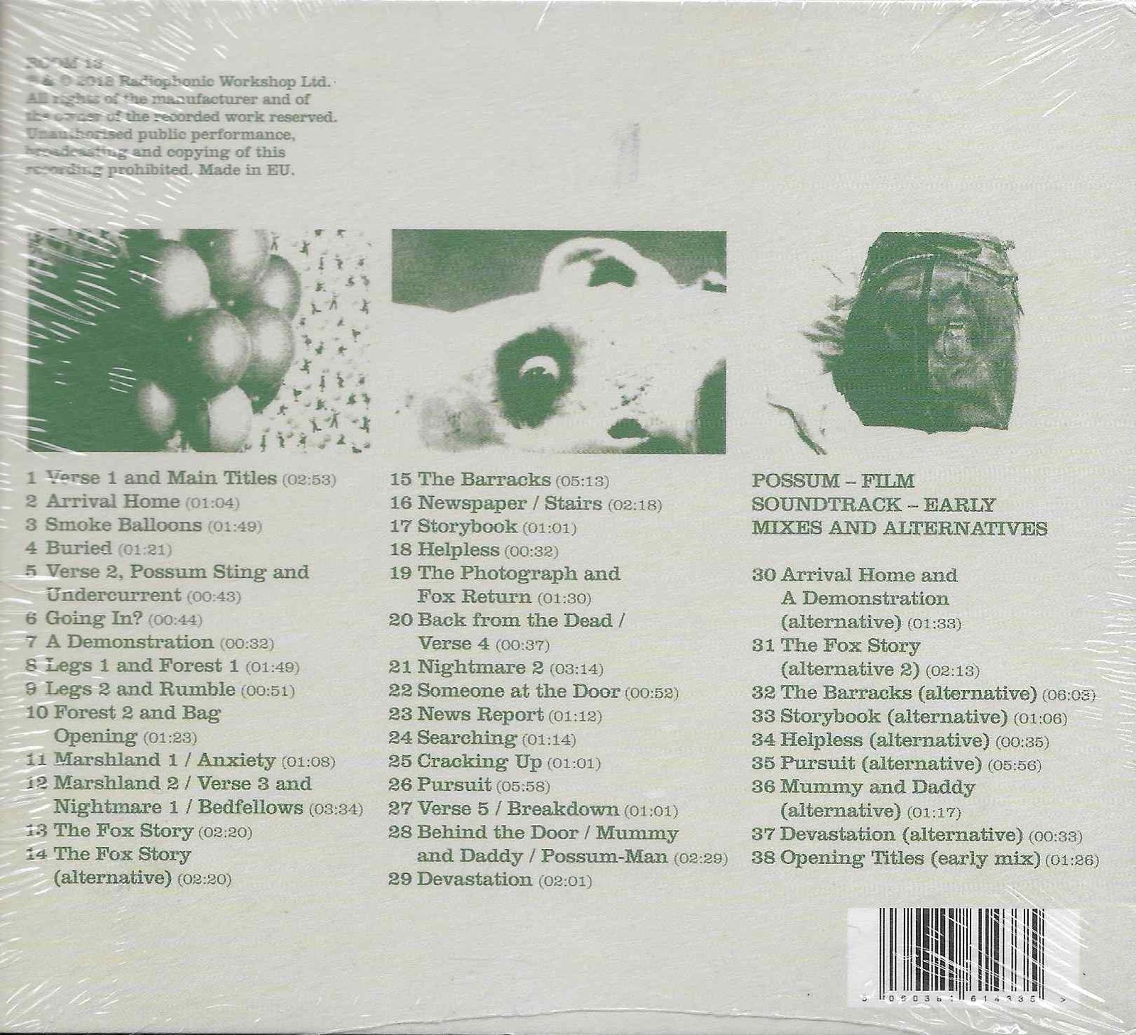 Back cover of RWSCD 003